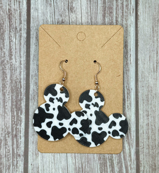 Cow Print Earrings